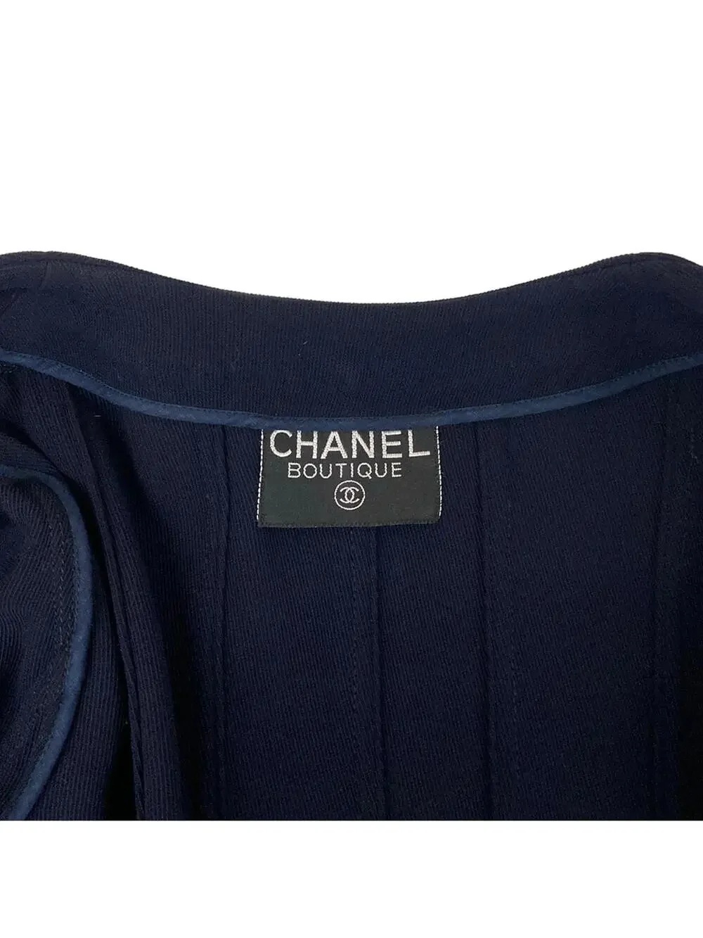 Chanel Navy Outer Fabric] Wool Women's #339226C12B